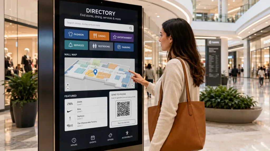 Interactive Mall Directory & Wayfinding