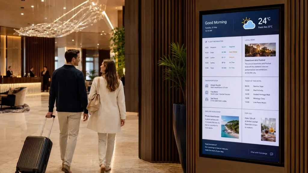 Lobby Information & Amenity Dashboards