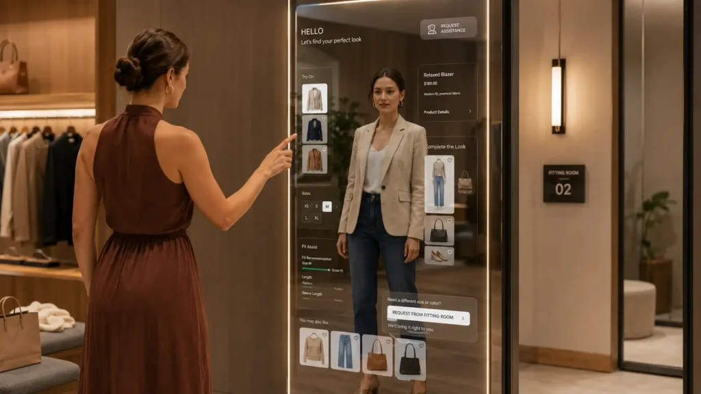 Smart Mirrors, Fit assist & Virtual Try-On
